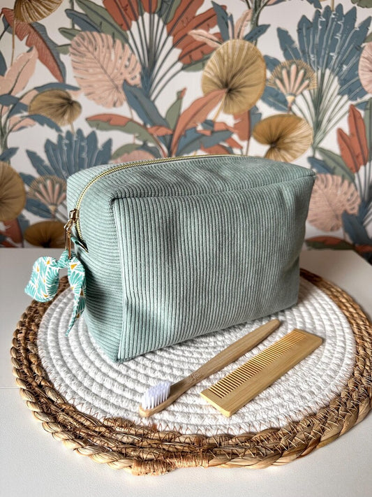 Trousse de toilette en velours Agua