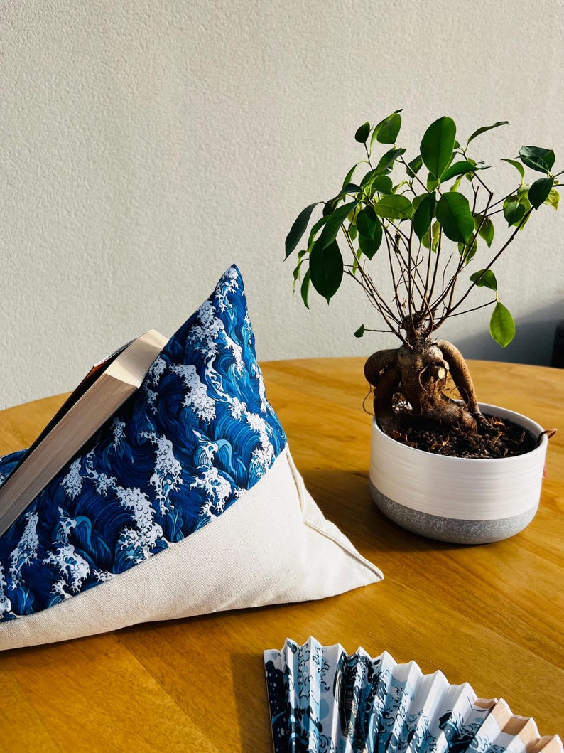 Coussin de lecture Hokusaï