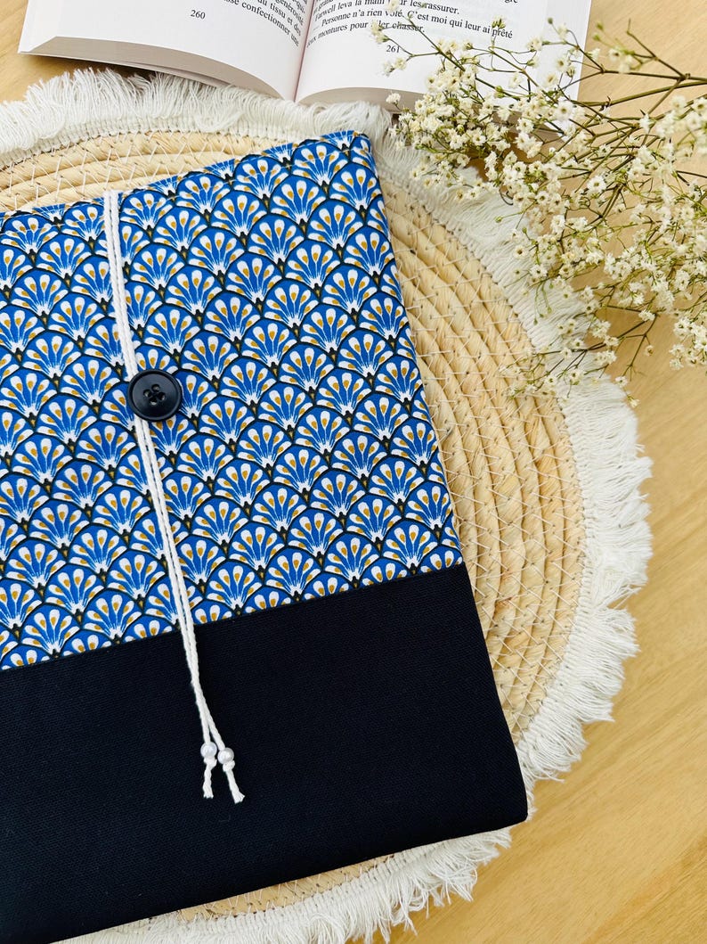 Pochette à livre Harmonie bleue