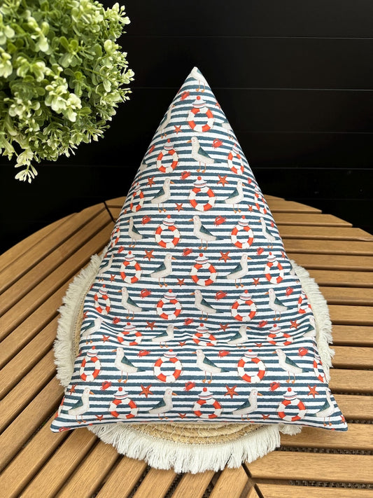 Coussin de lecture Mouettes