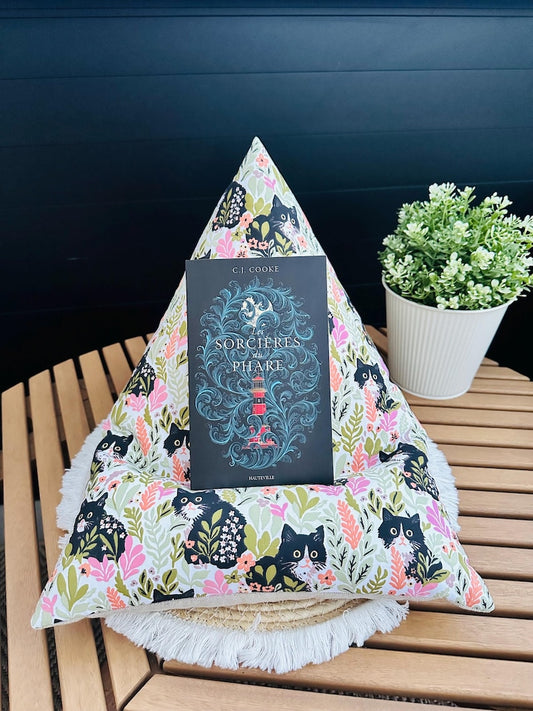 Coussin de lecture Jardin des chats