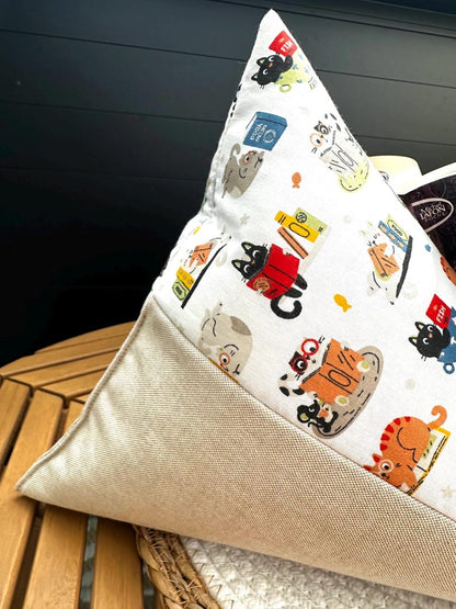 Coussin de lecture Chats