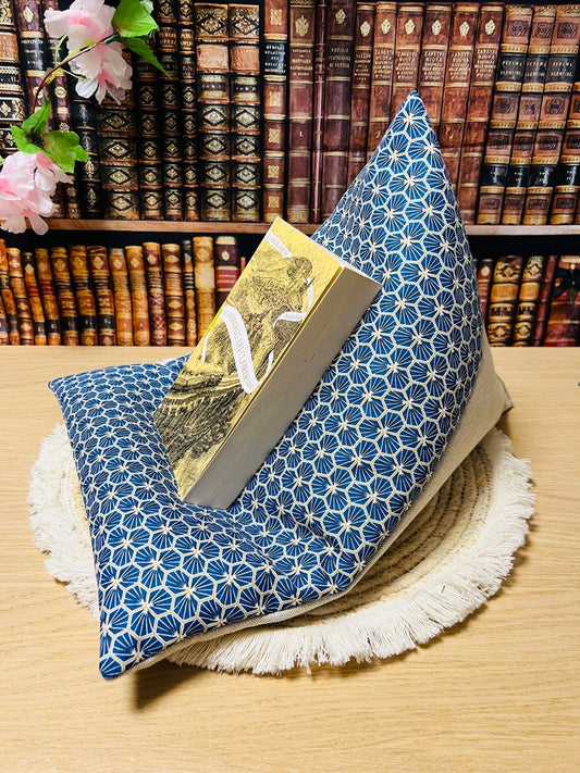 Coussin de lecture Clover bleu