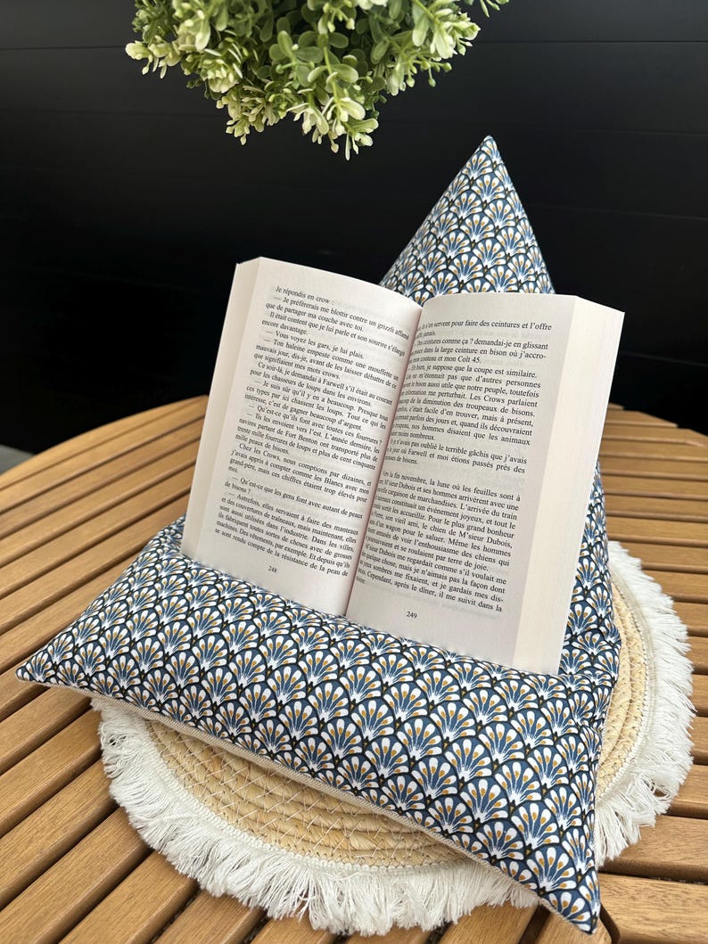 Coussin de lecture Harmonie acier