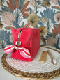 Trousse de toilette en velours Pink Lady