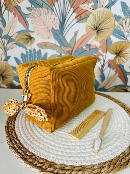 Trousse de toilette en velours Louise