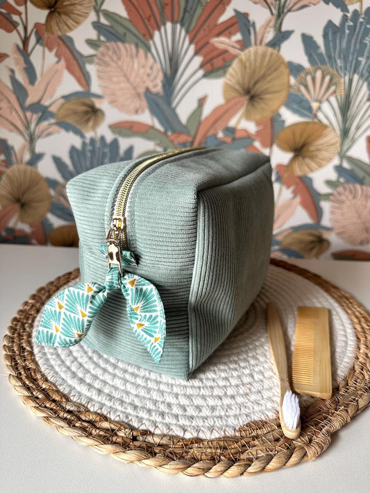 Trousse de toilette en velours Agua
