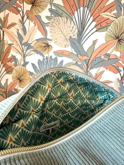 Trousse de toilette en velours Agua