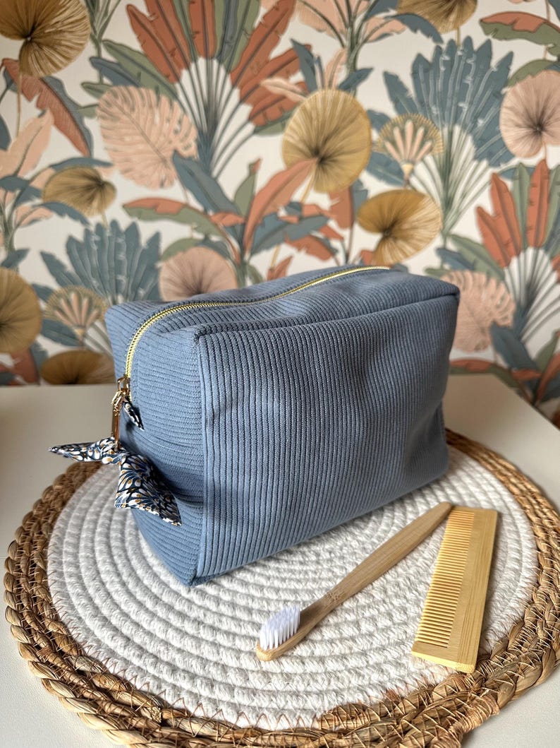 Trousse de toilette en velours Harmonie