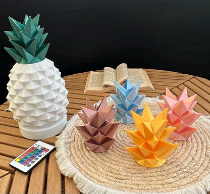 Lampe ananas blanc mat