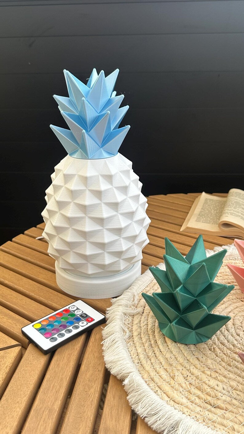 Lampe ananas blanc mat