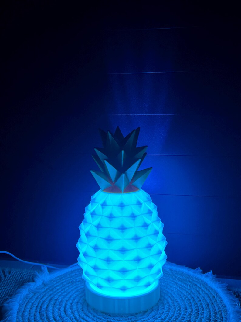Lampe ananas blanc mat