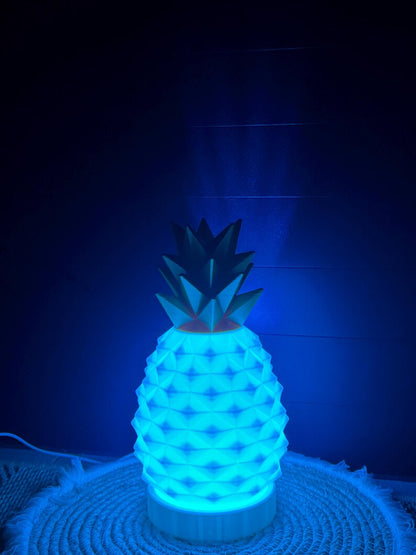 Lampe ananas blanc mat