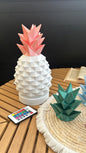 Lampe ananas blanc mat