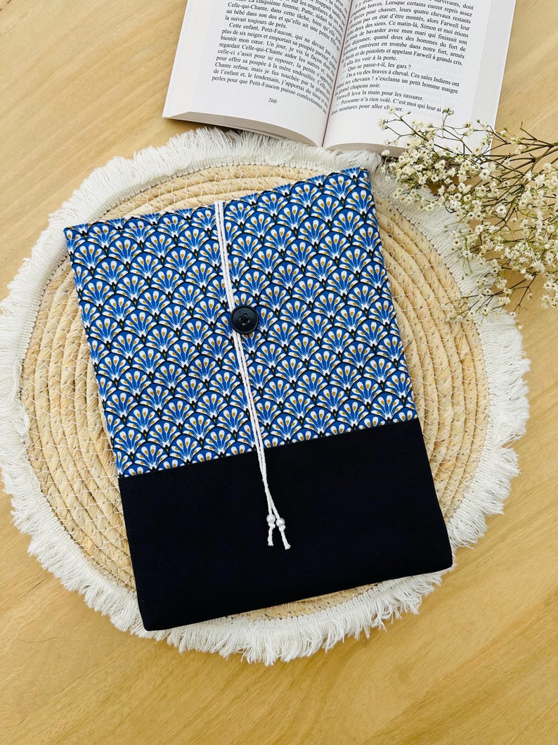 Pochette à livre Harmonie bleue