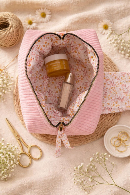 Trousse de toilette en velours