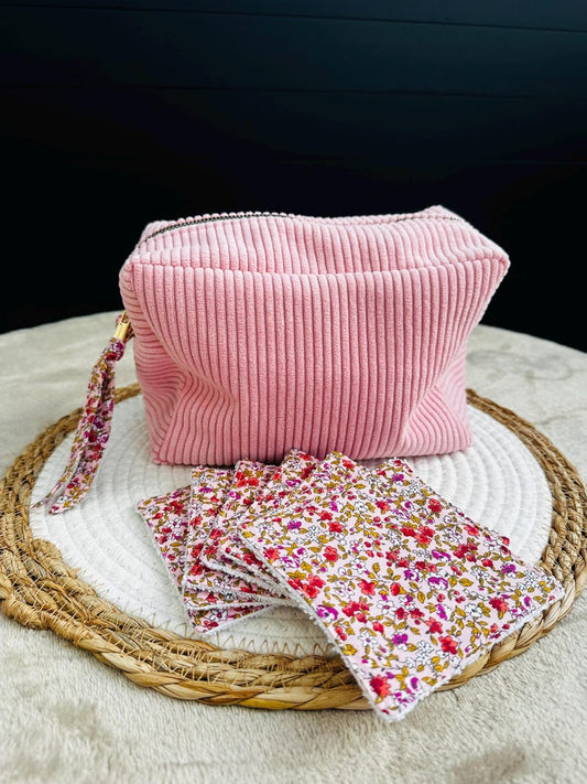 Trousse de toilette en velours