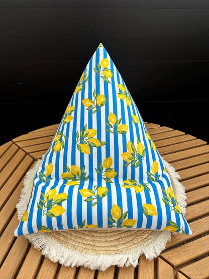 Coussin de lecture Citrons