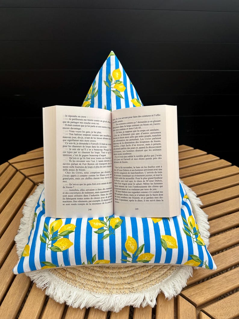 Coussin de lecture Citrons